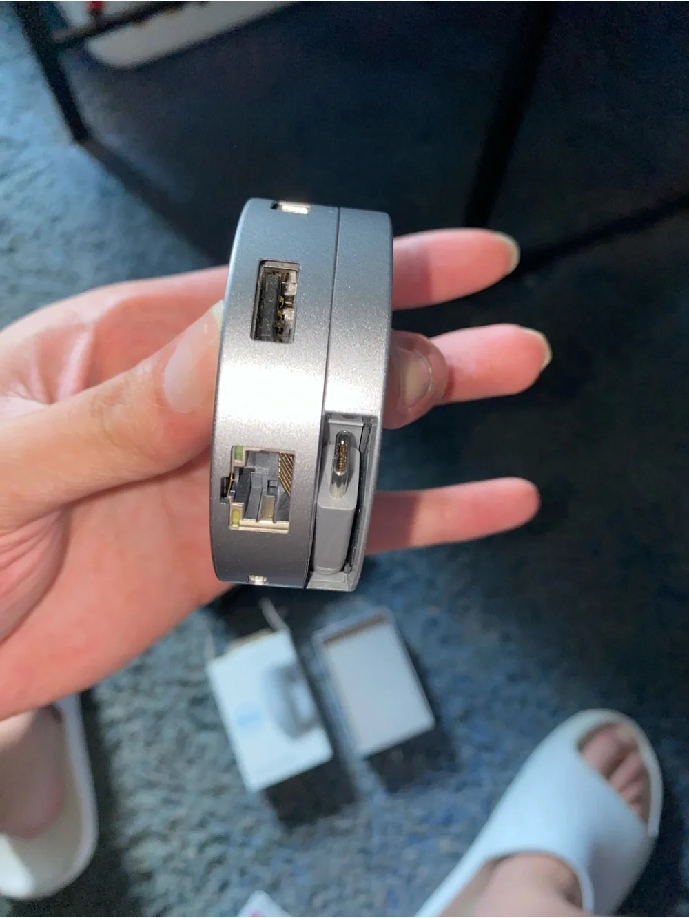 2 RGB LED light strips never used & 1 Dell USB C Mobile Adapter. All 3 never use